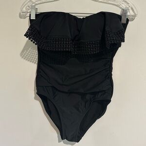 Strapless Black Swimsuit